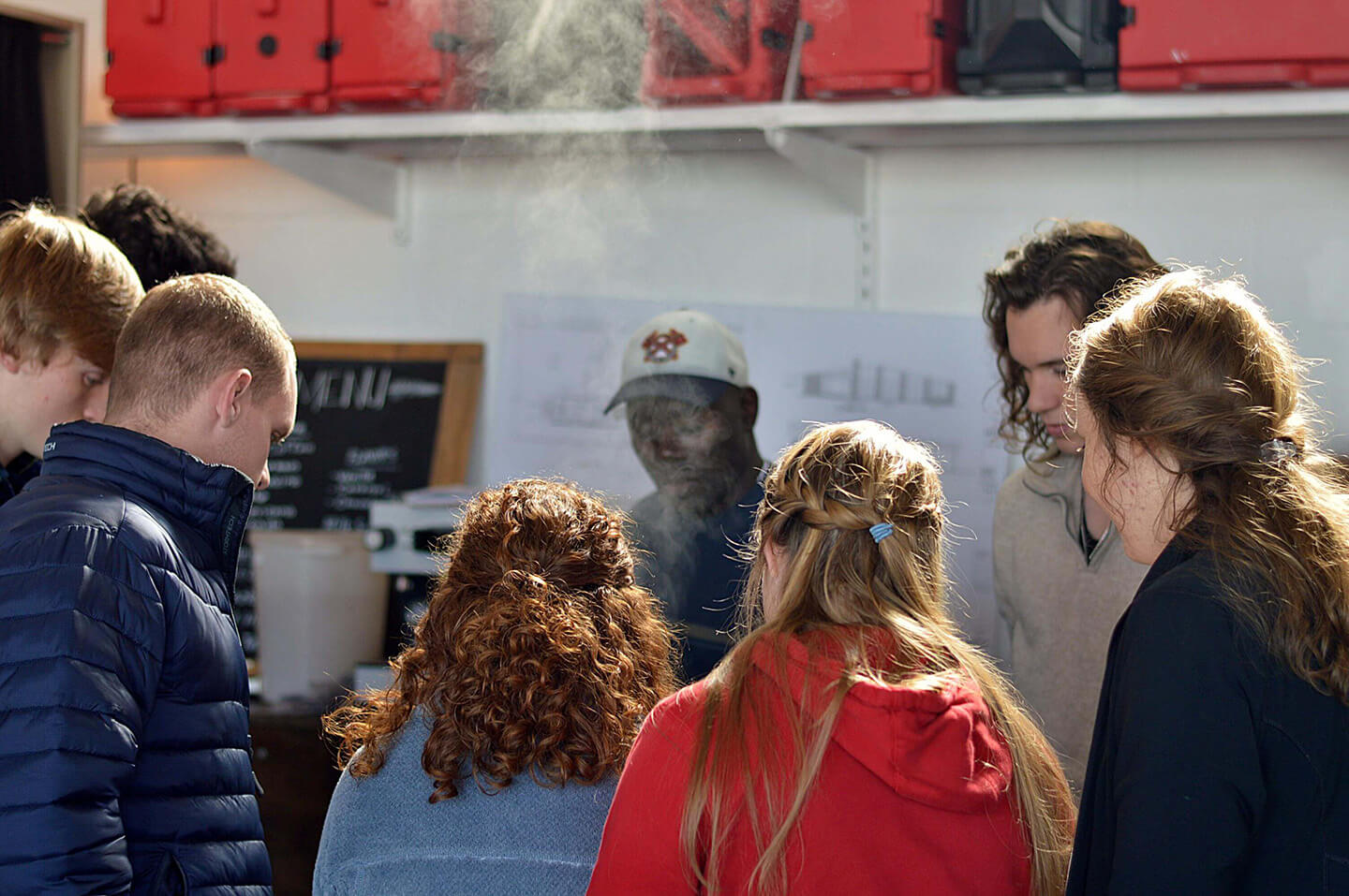 Leon leading one of his Chai-Making Workshops